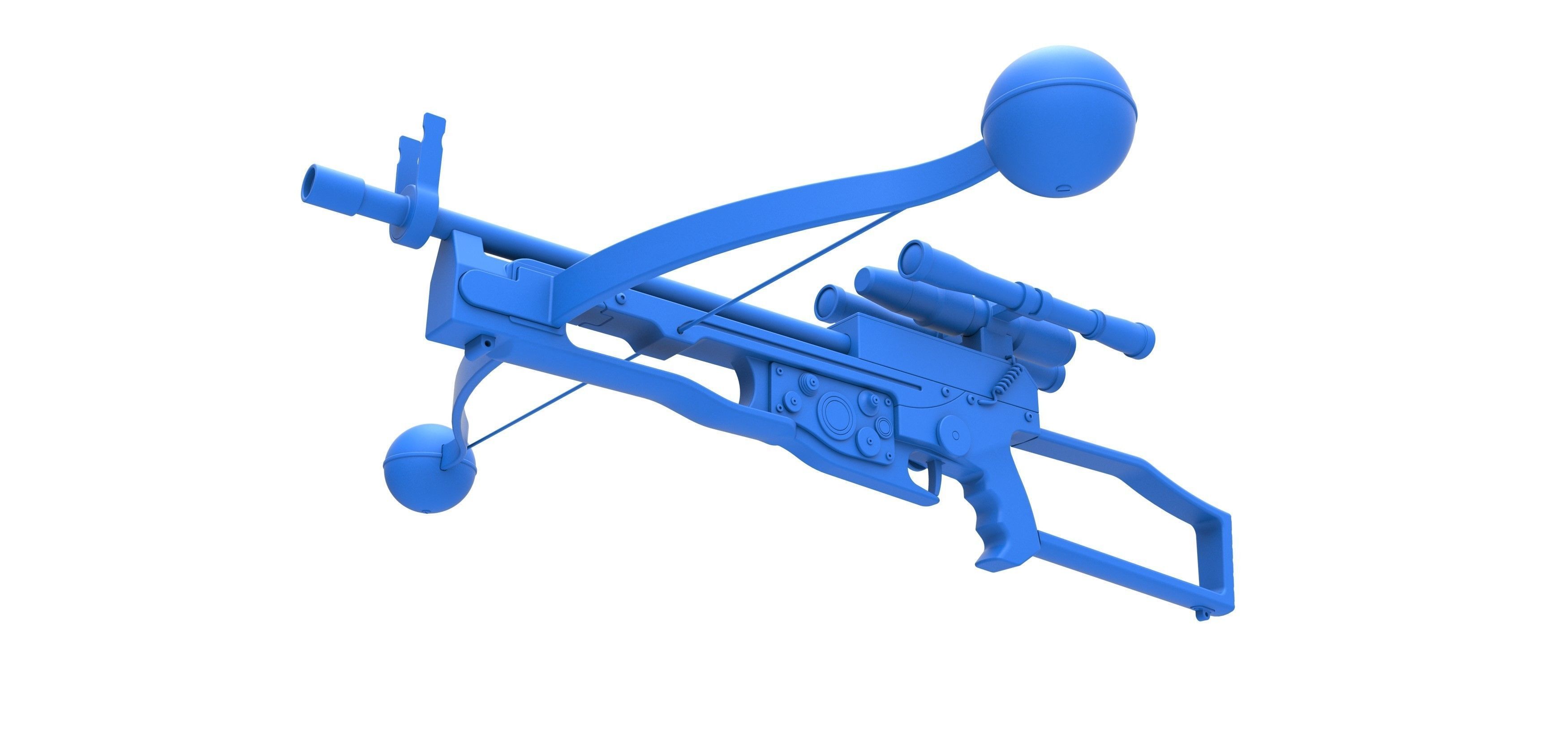 Chewbacca bowcaster from Star Wars The Force Awakens 2015 3D model_14