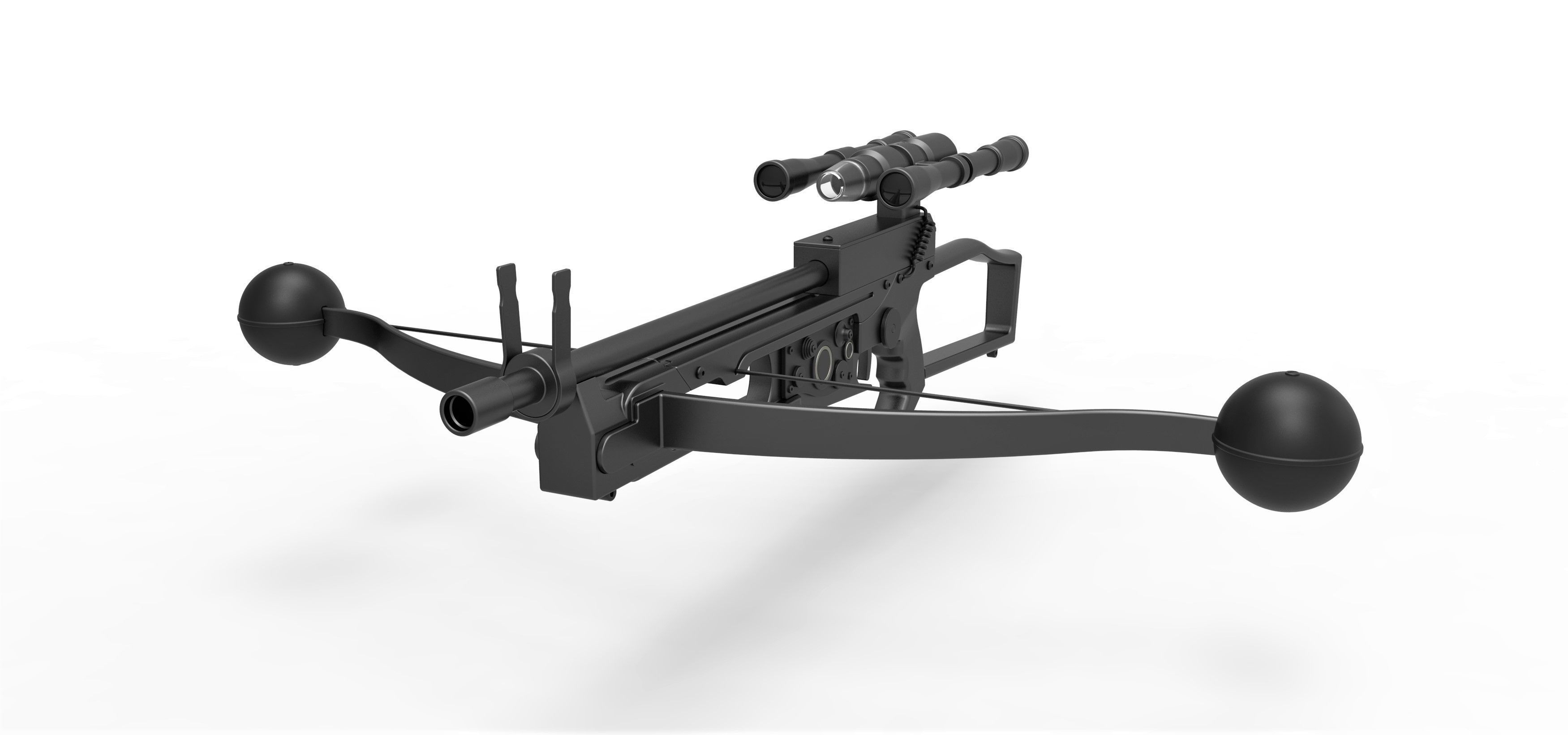 Chewbacca bowcaster from Star Wars The Force Awakens 2015 3D model_3