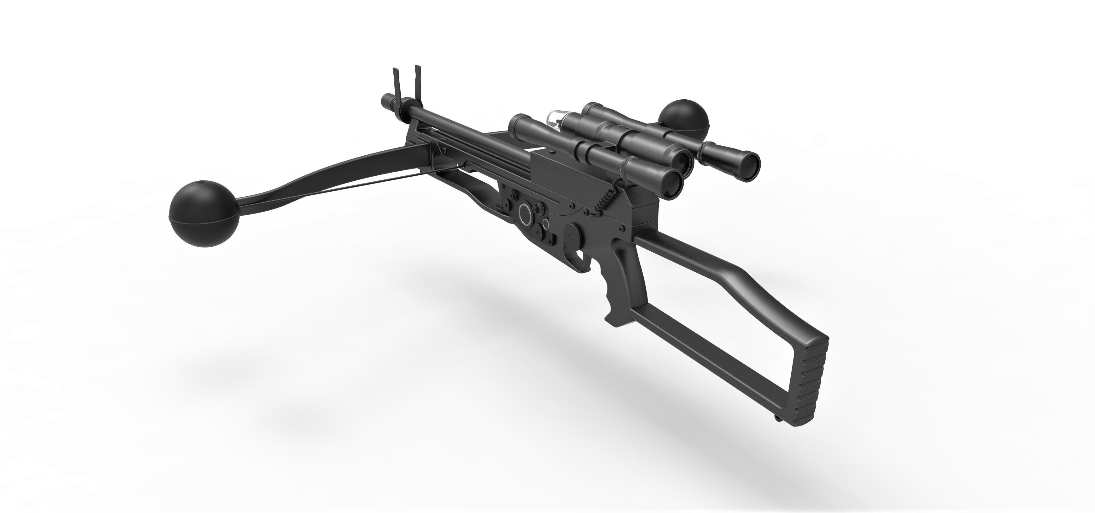 Chewbacca bowcaster from Star Wars The Force Awakens 2015 3D model_10