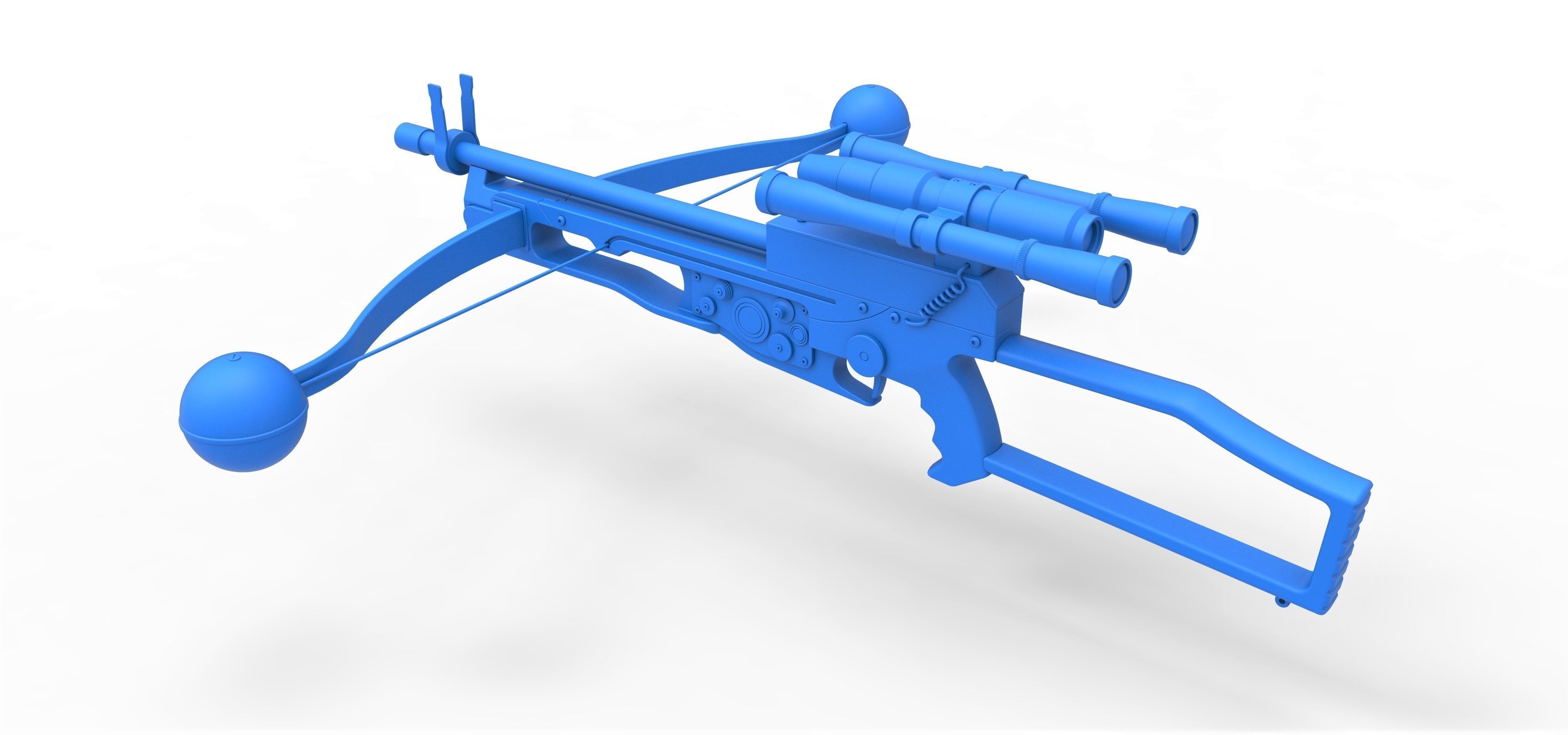 Chewbacca bowcaster from Star Wars The Force Awakens 2015 3D model_19