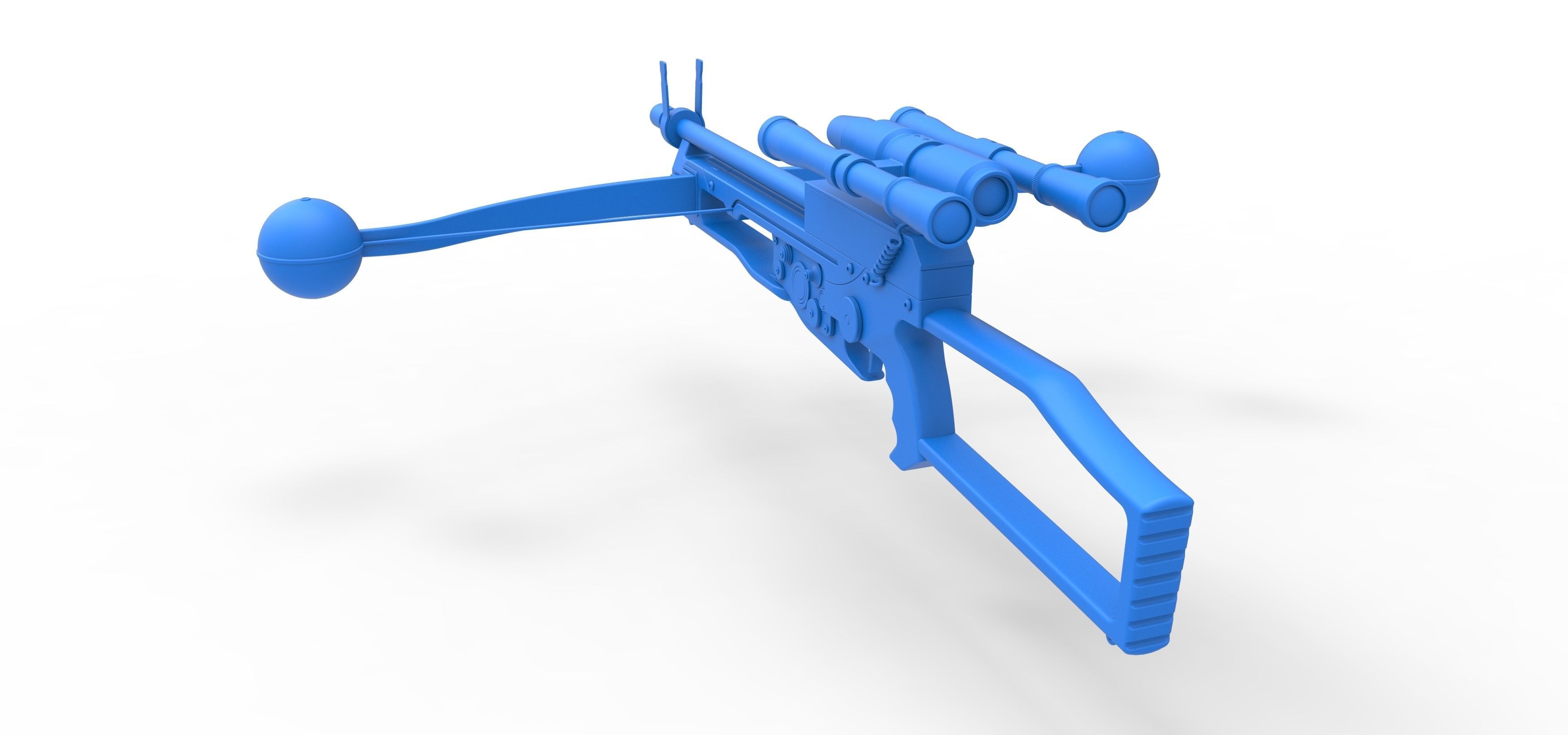 Chewbacca bowcaster from Star Wars The Force Awakens 2015 3D model_18