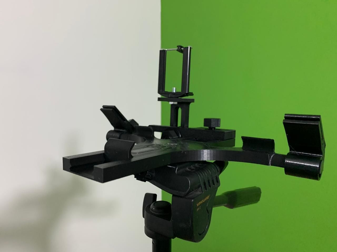 Teleprompter tripod with tablet 3D print model_20