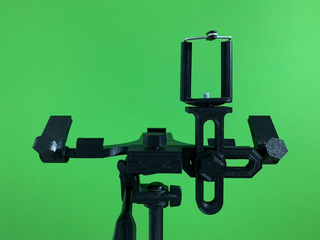 Teleprompter tripod with tablet 3D print model_10