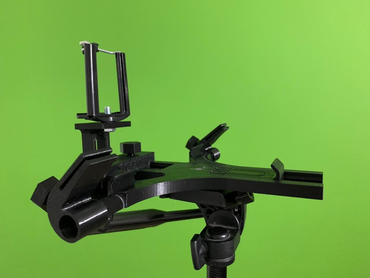 Teleprompter tripod with tablet 3D print model_14