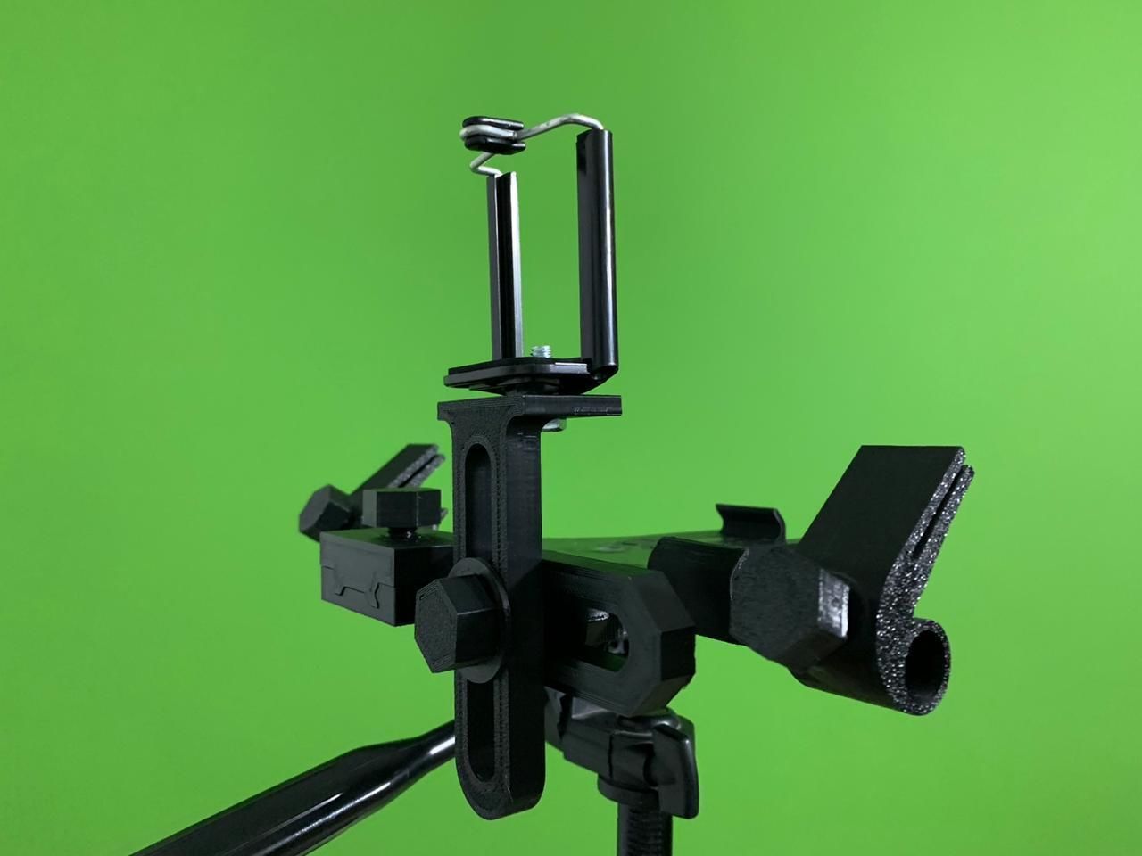 Teleprompter tripod with tablet 3D print model_16