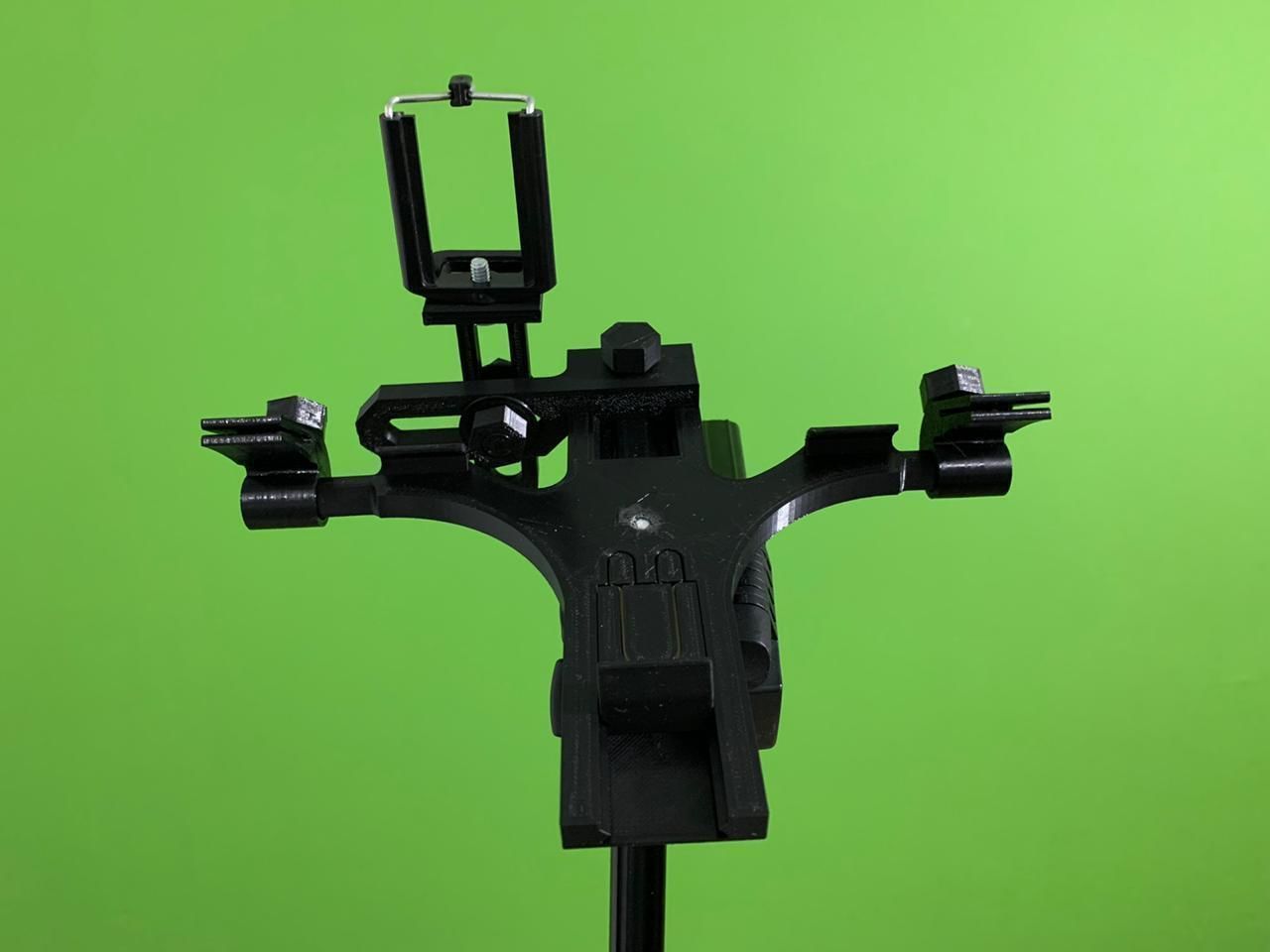 Teleprompter tripod with tablet 3D print model_6