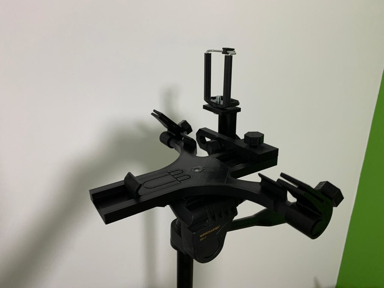 Teleprompter tripod with tablet 3D print model_22