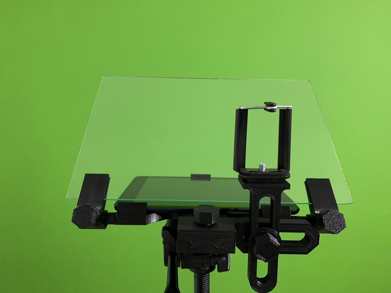 Teleprompter tripod with tablet 3D print model_2