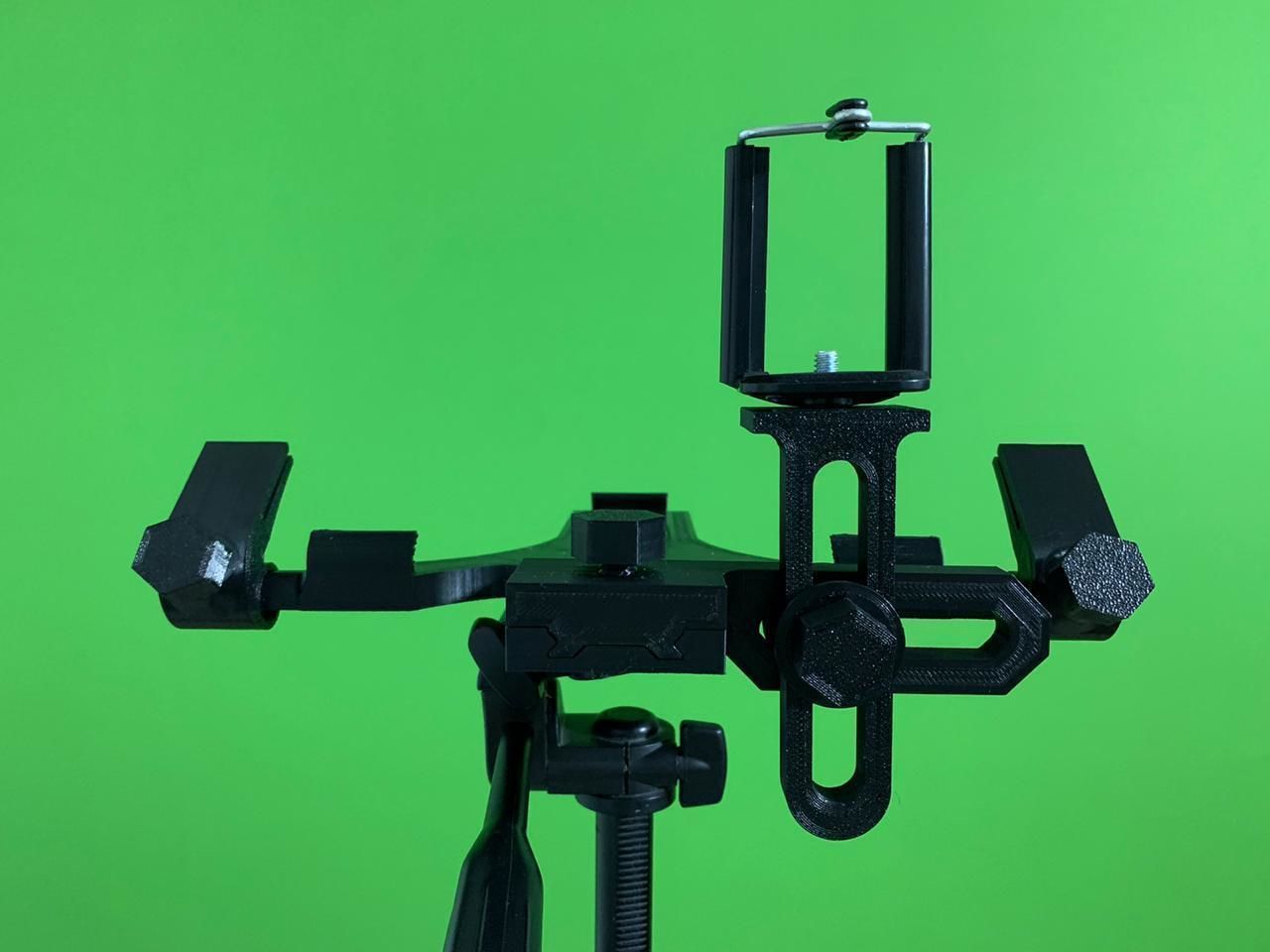 Teleprompter tripod with tablet 3D print model_11