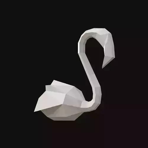 3d model of flamingo