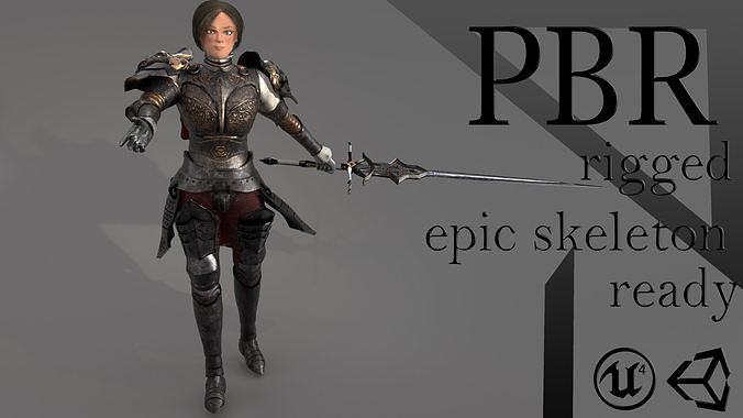 Royal guardian Low-poly 3D model