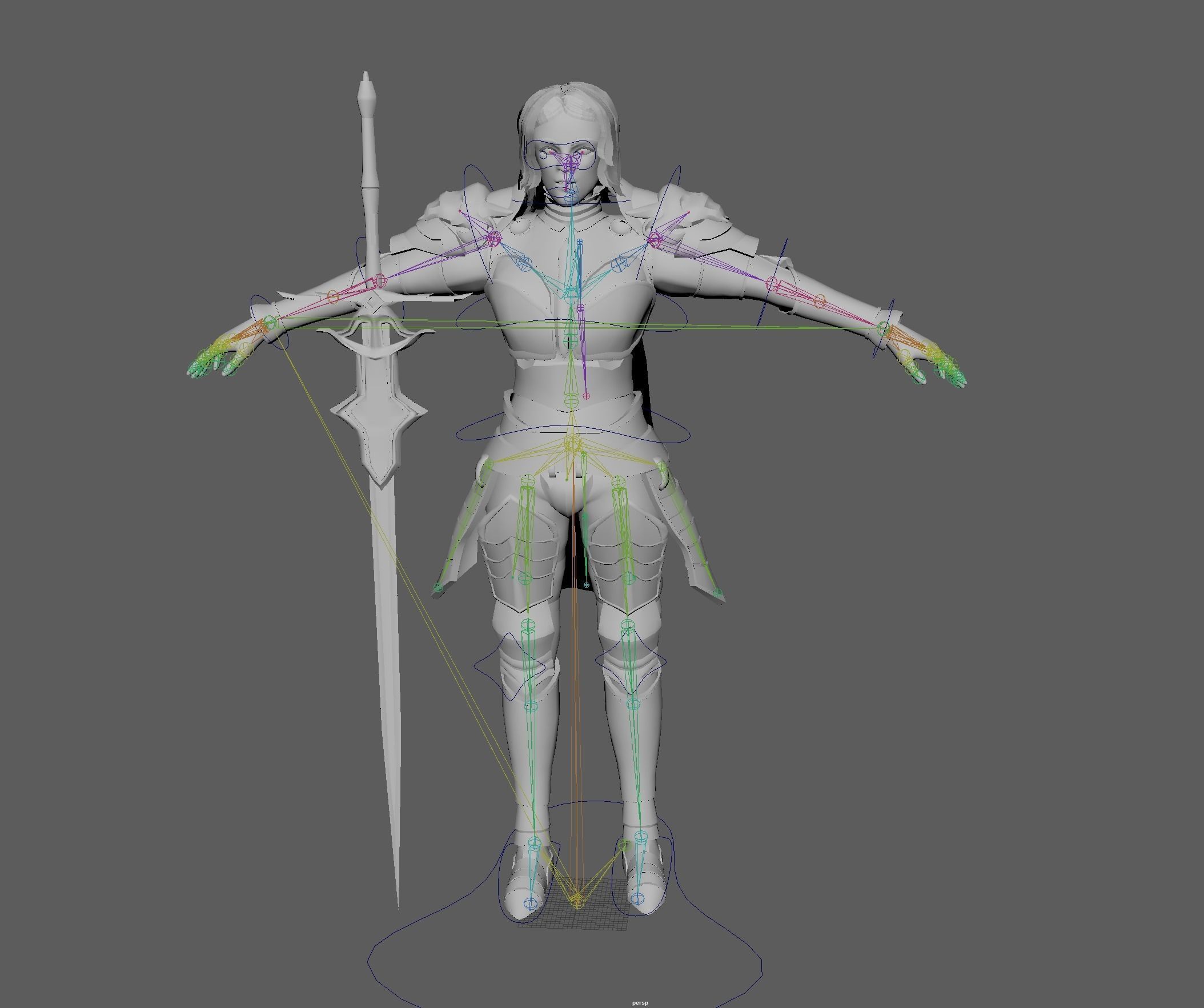 Royal guardian Low-poly 3D model_10
