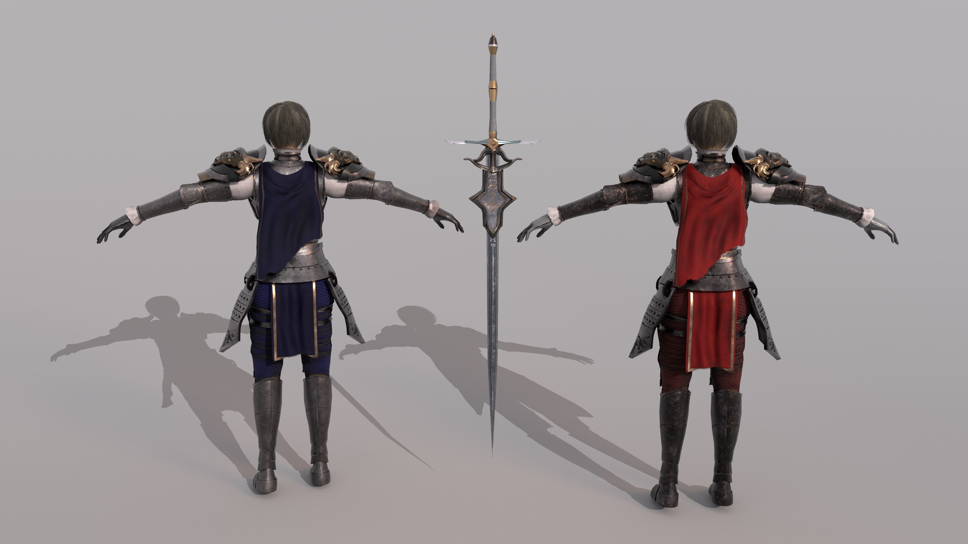 Royal guardian Low-poly 3D model_6