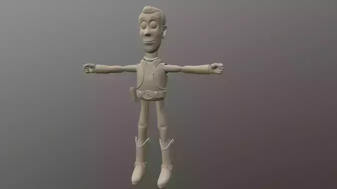 Woody from Toy Story Pose T with Hat for separate