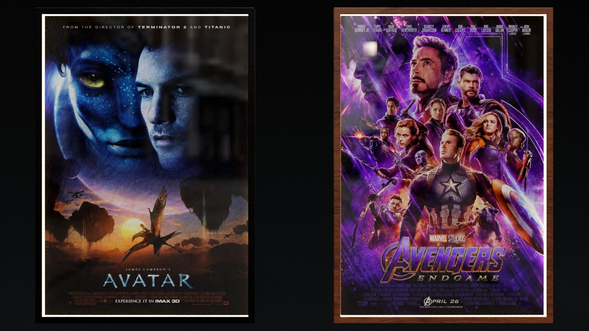 Classic Movies Poster Displays 3D model_4