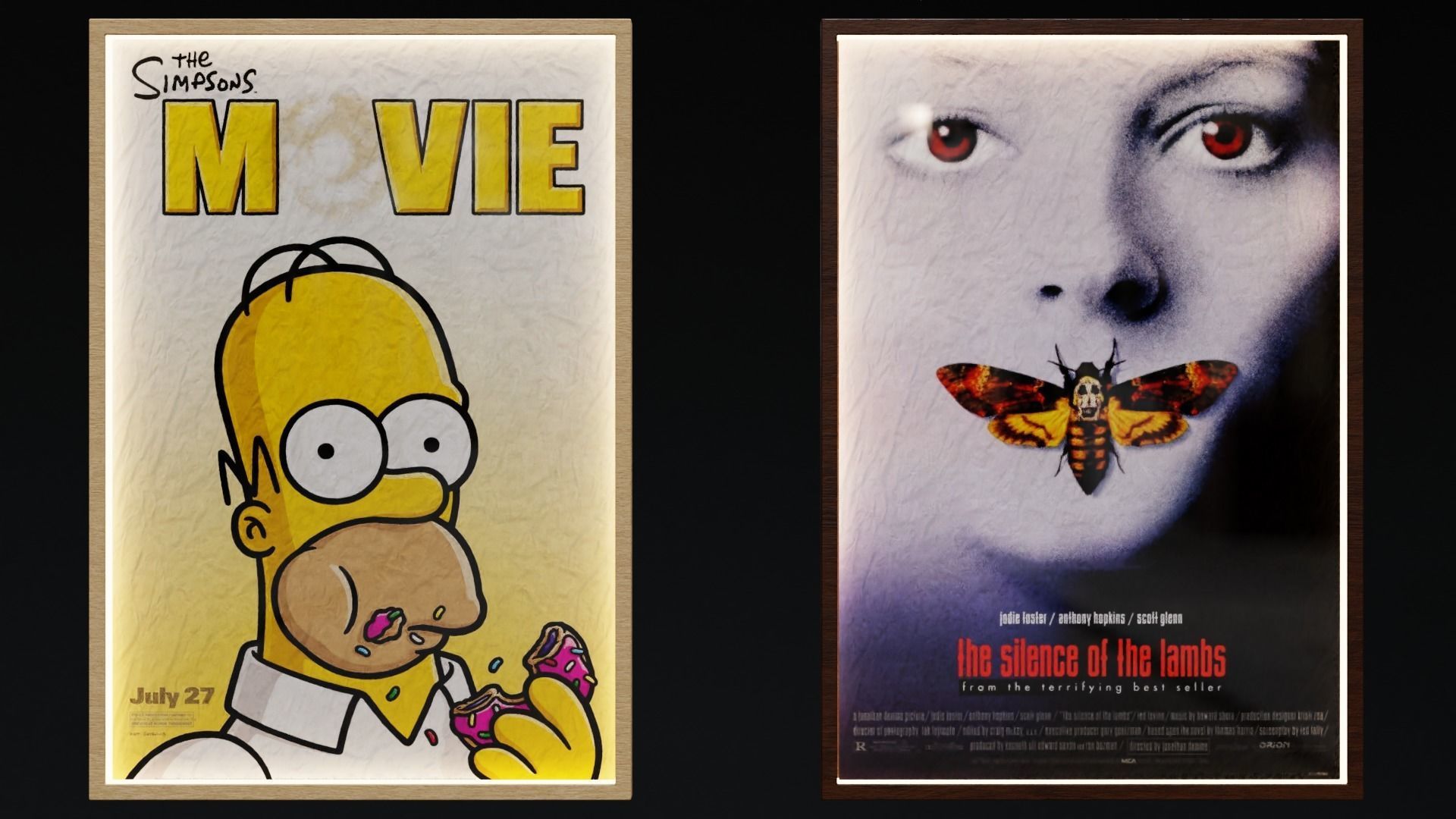 Classic Movies Poster Displays 3D model_10
