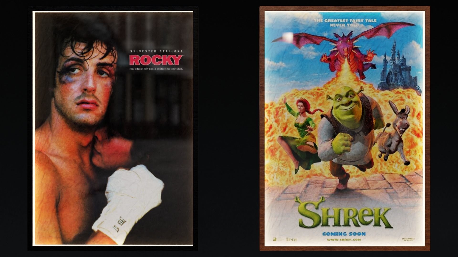 Classic Movies Poster Displays 3D model_9