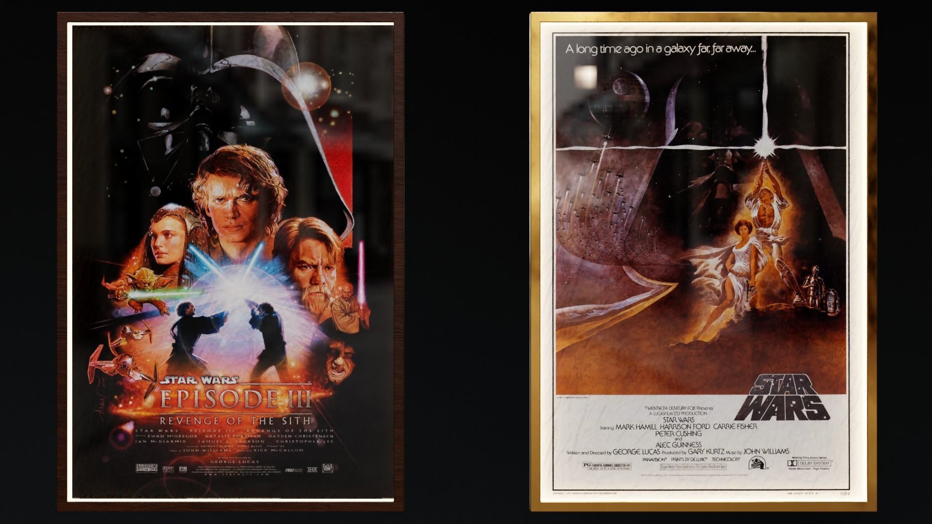 Classic Movies Poster Displays 3D model_11