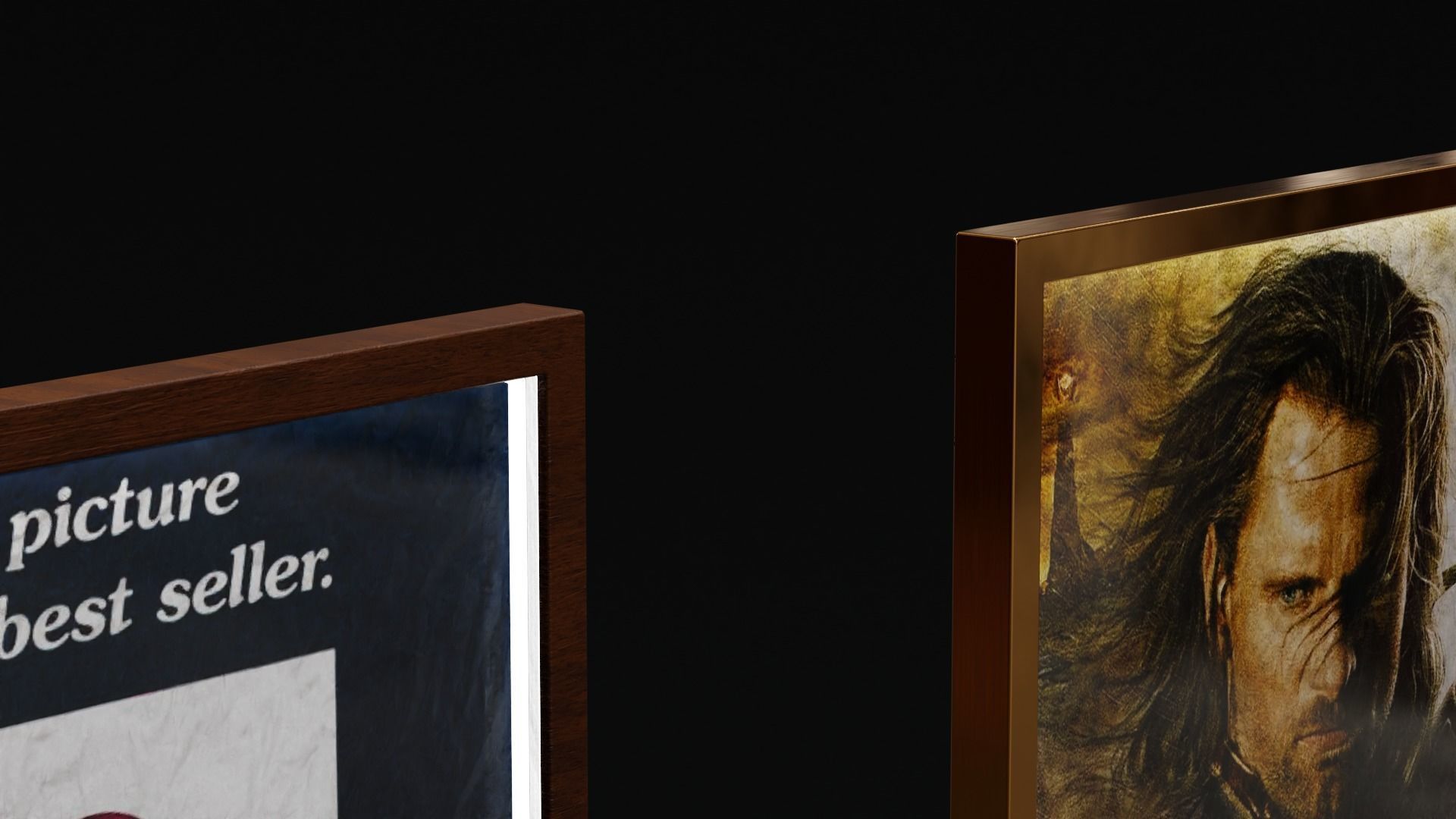 Classic Movies Poster Displays 3D model_14