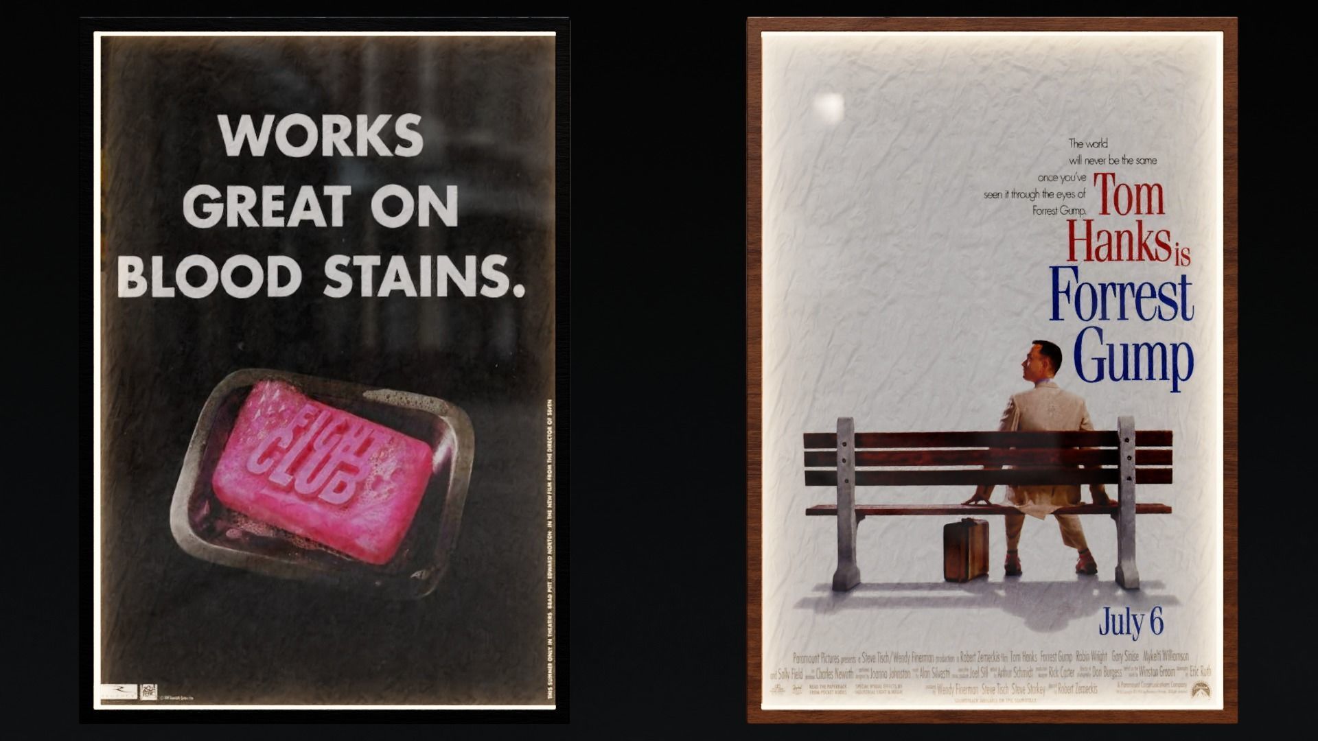Classic Movies Poster Displays 3D model_7