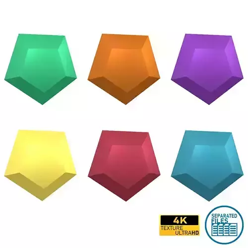 Gem V6 Pack Low-poly 3D model