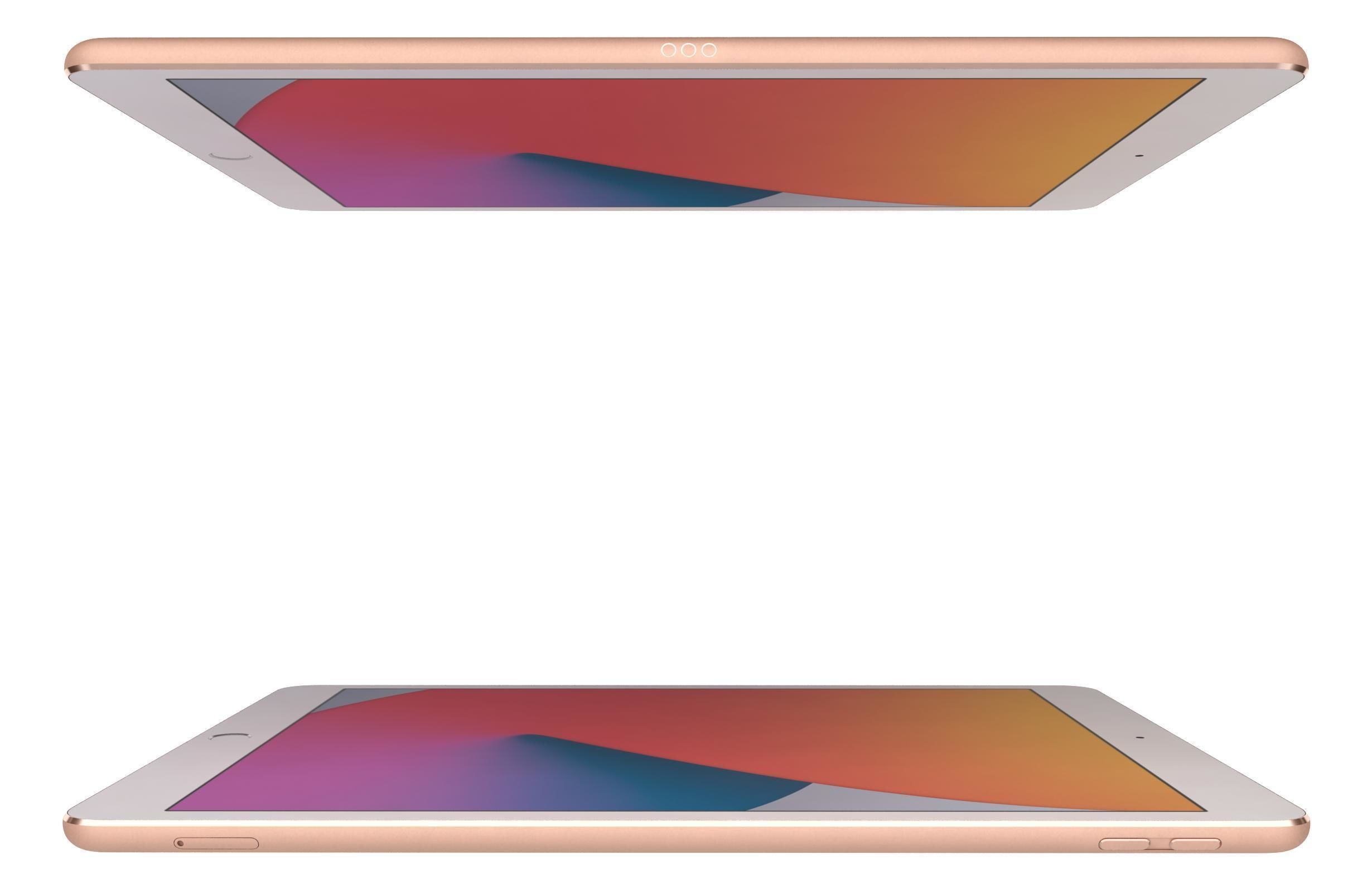 Apple iPad 8 10 2 2020 WiFi and Cellular Gold 3D model_14