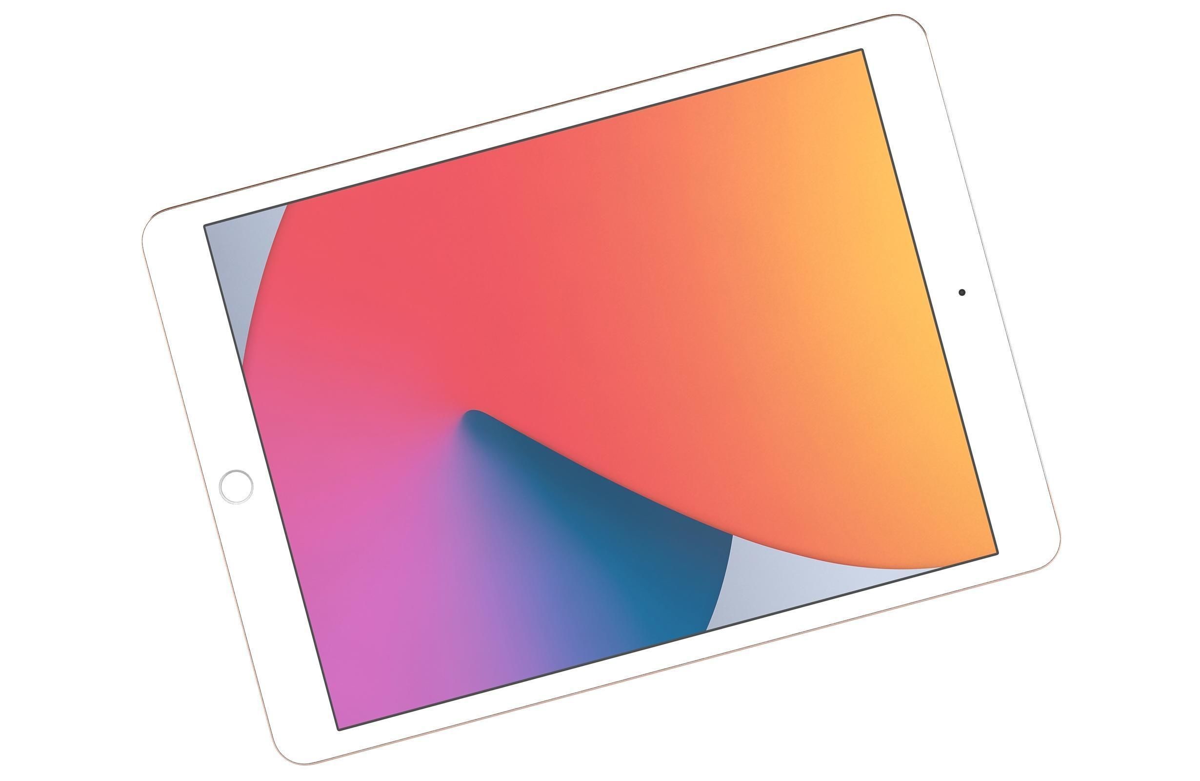 Apple iPad 8 10 2 2020 WiFi and Cellular Gold 3D model_15