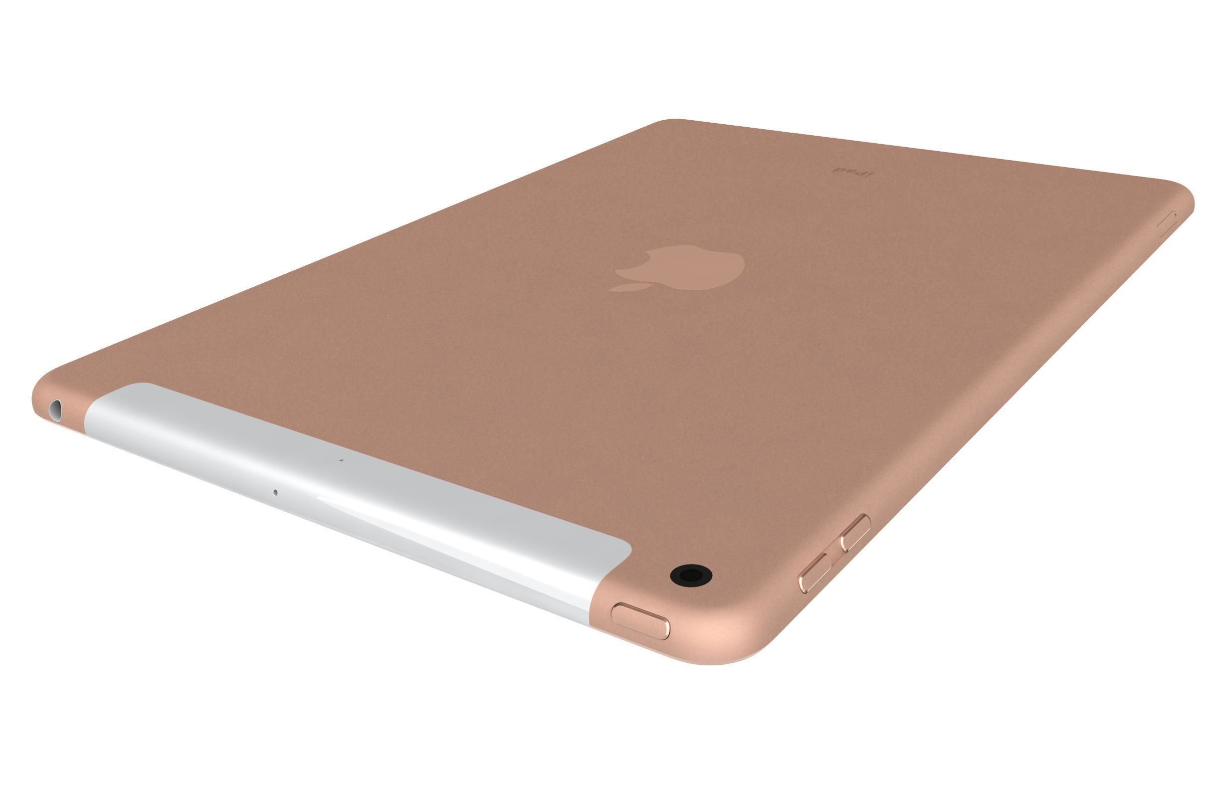 Apple iPad 8 10 2 2020 WiFi and Cellular Gold 3D model_10
