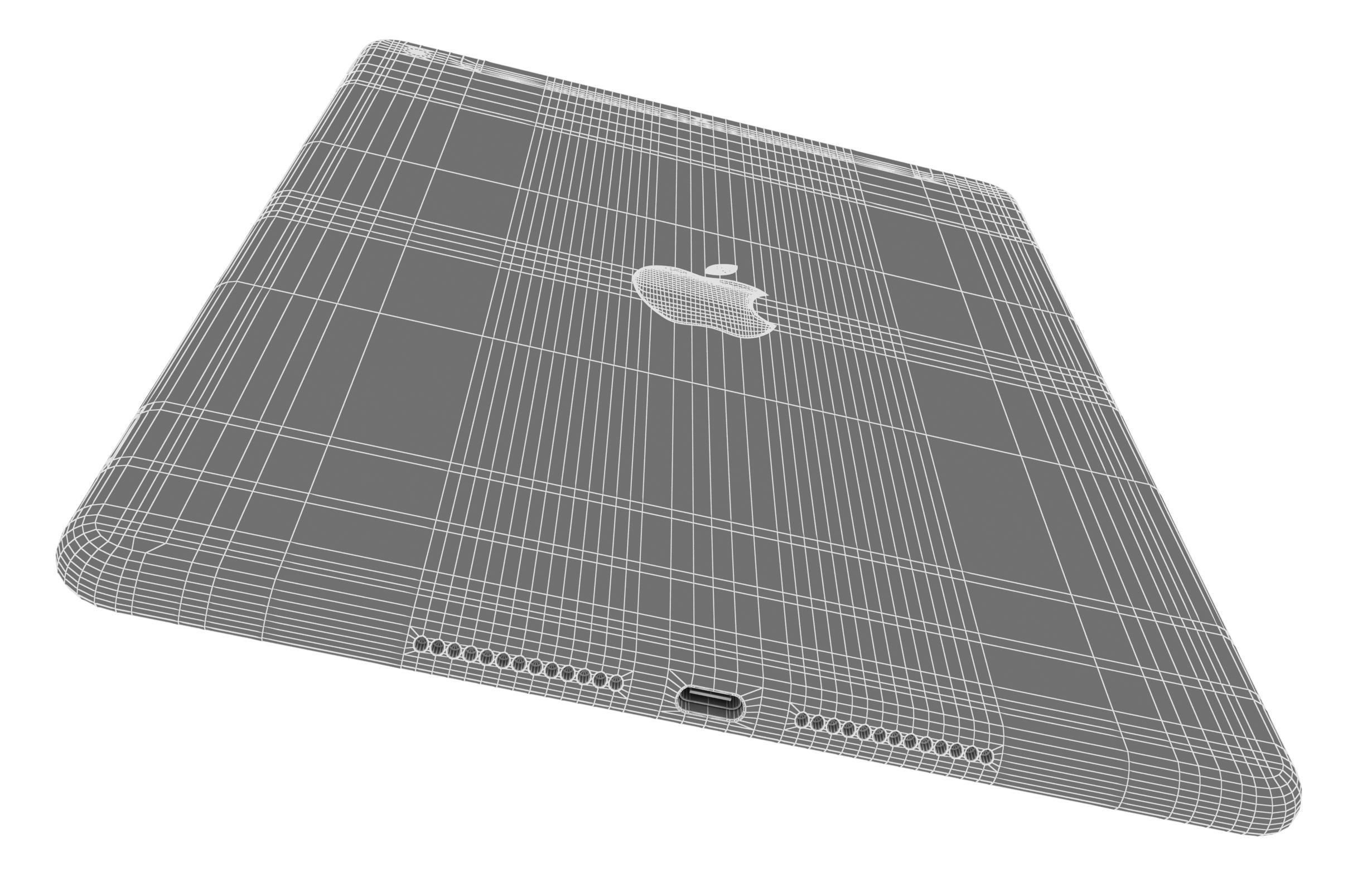 Apple iPad 8 10 2 2020 WiFi and Cellular Silver 3D model_21