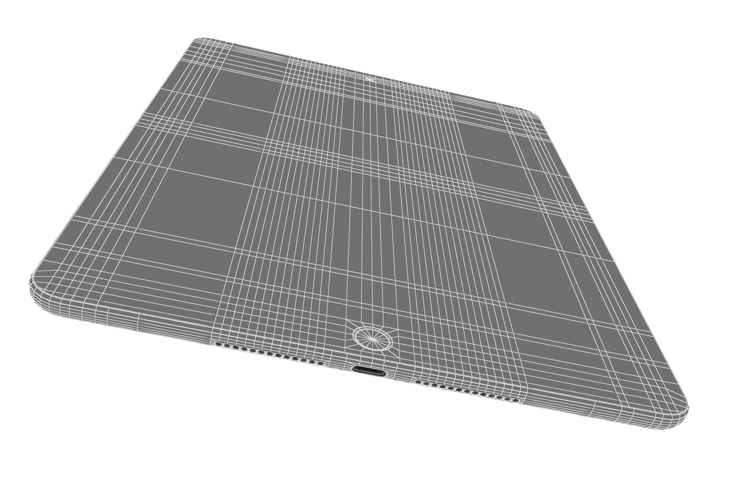 Apple iPad 8 10 2 2020 WiFi and Cellular Silver 3D model_19