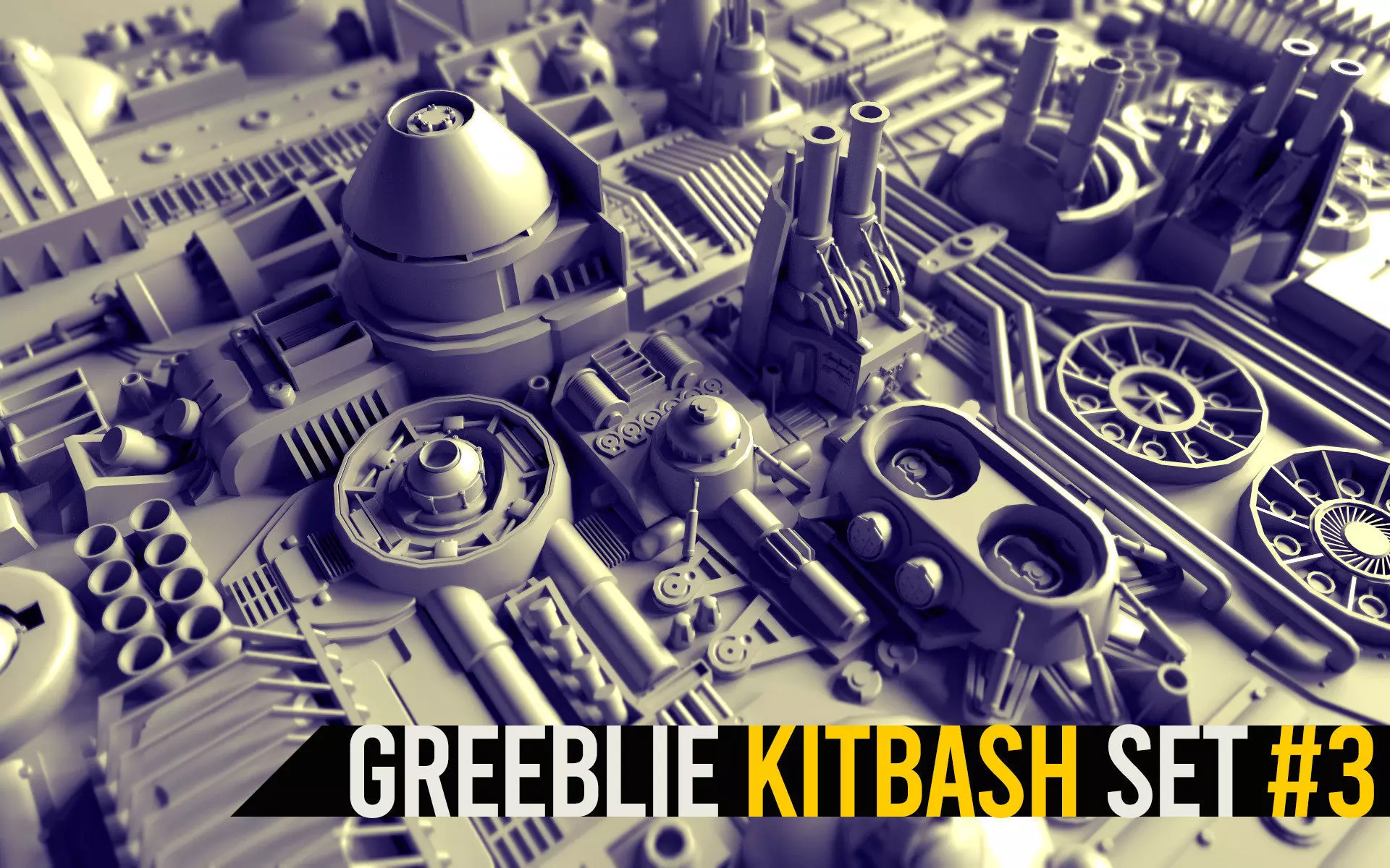 Greeblie Kitbash Set 3 3D model