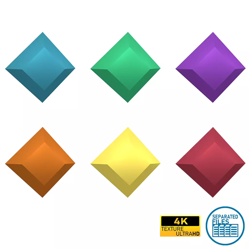 Gem V8 Pack Low-poly 3D model_0