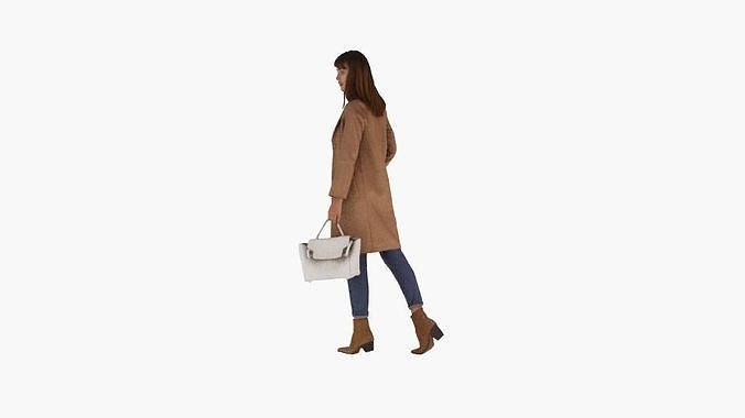 Traveling woman Free 3D model