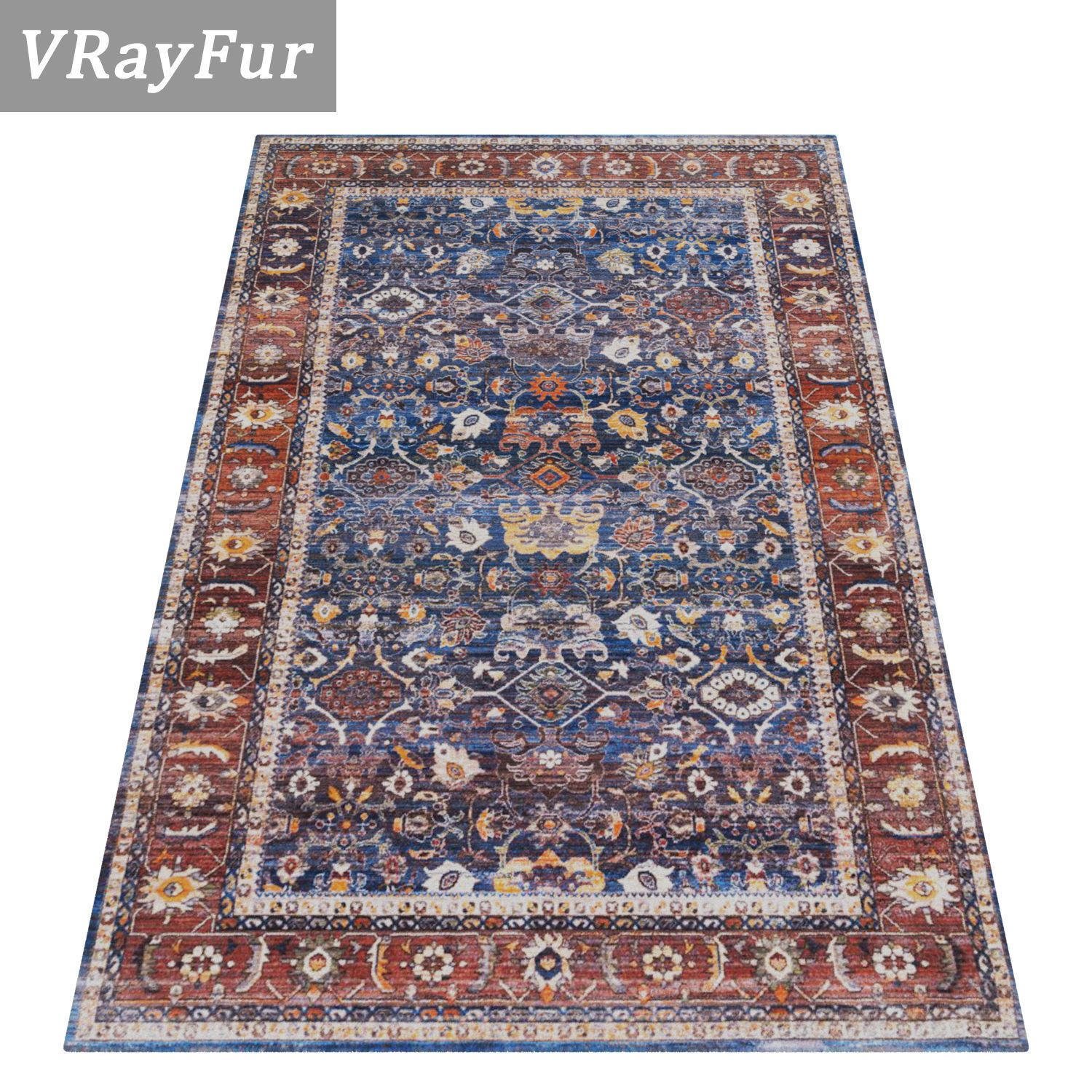 Rug Set 1580 3D model_2