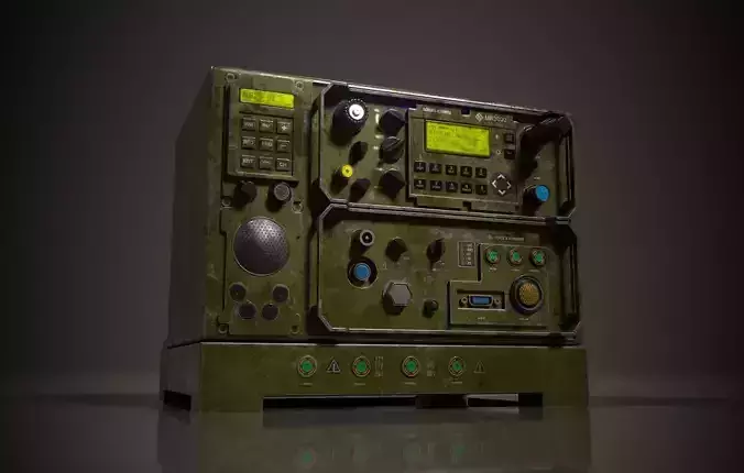 Military Radio Free 3D model