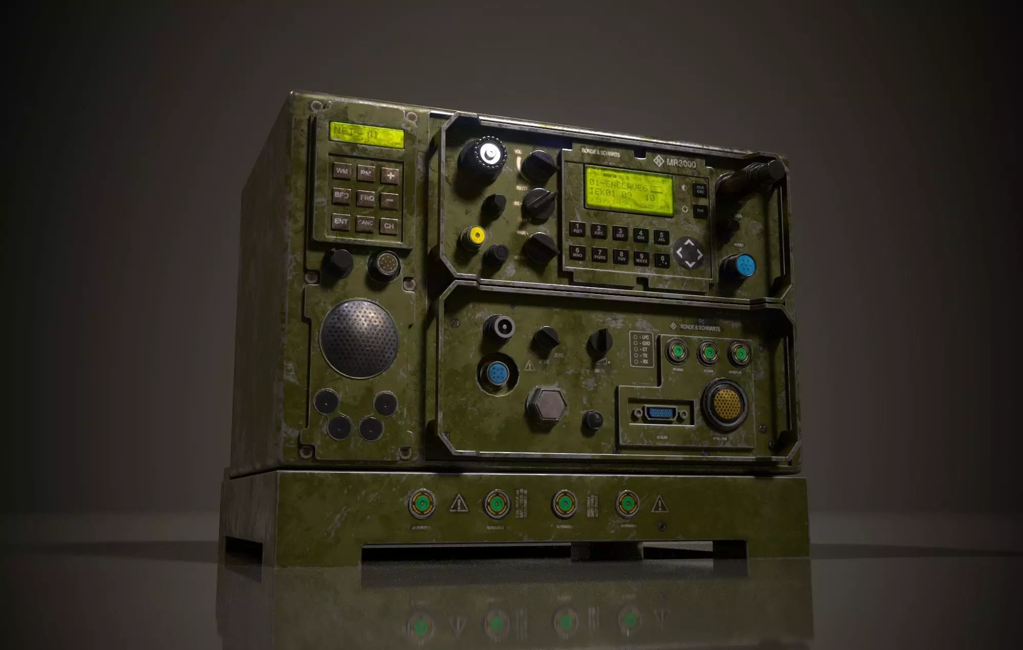 Military Radio Free 3D model_0