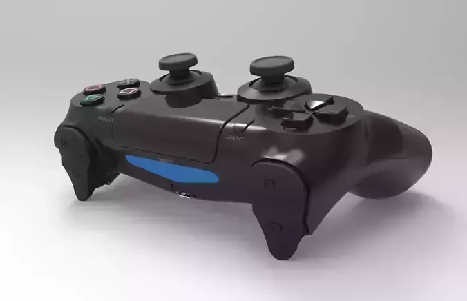 Dual shock Game Low-poly 3D model