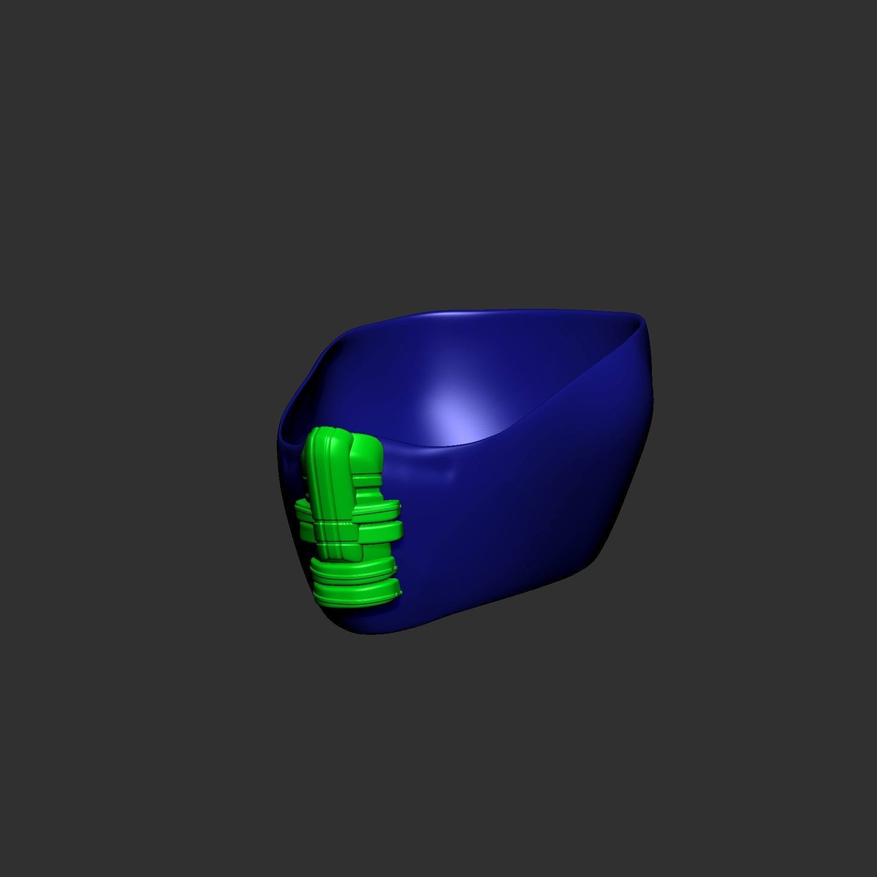helmet high poly sculpt 3d printable 3D model 3D model_3