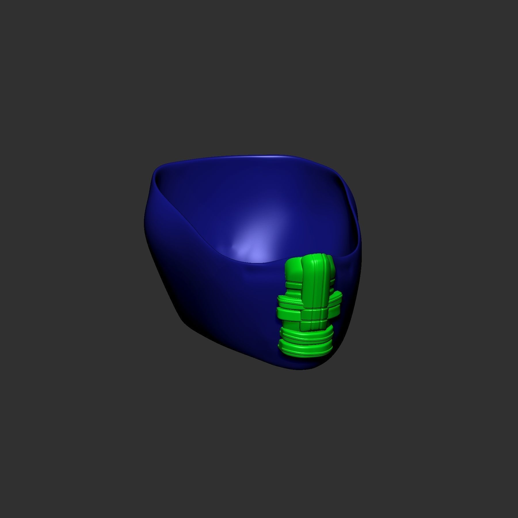 helmet high poly sculpt 3d printable 3D model 3D model_4