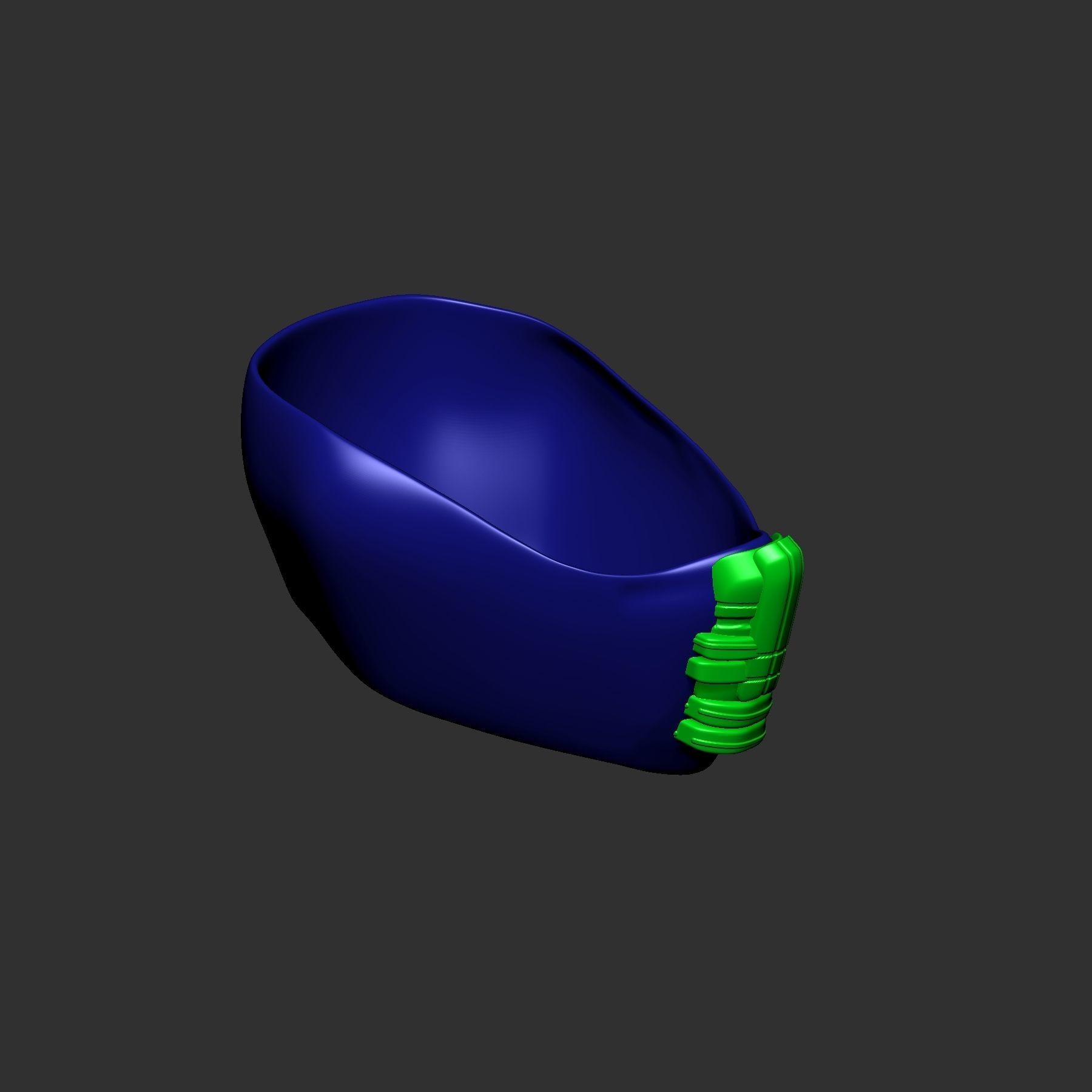 helmet high poly sculpt 3d printable 3D model 3D model_5