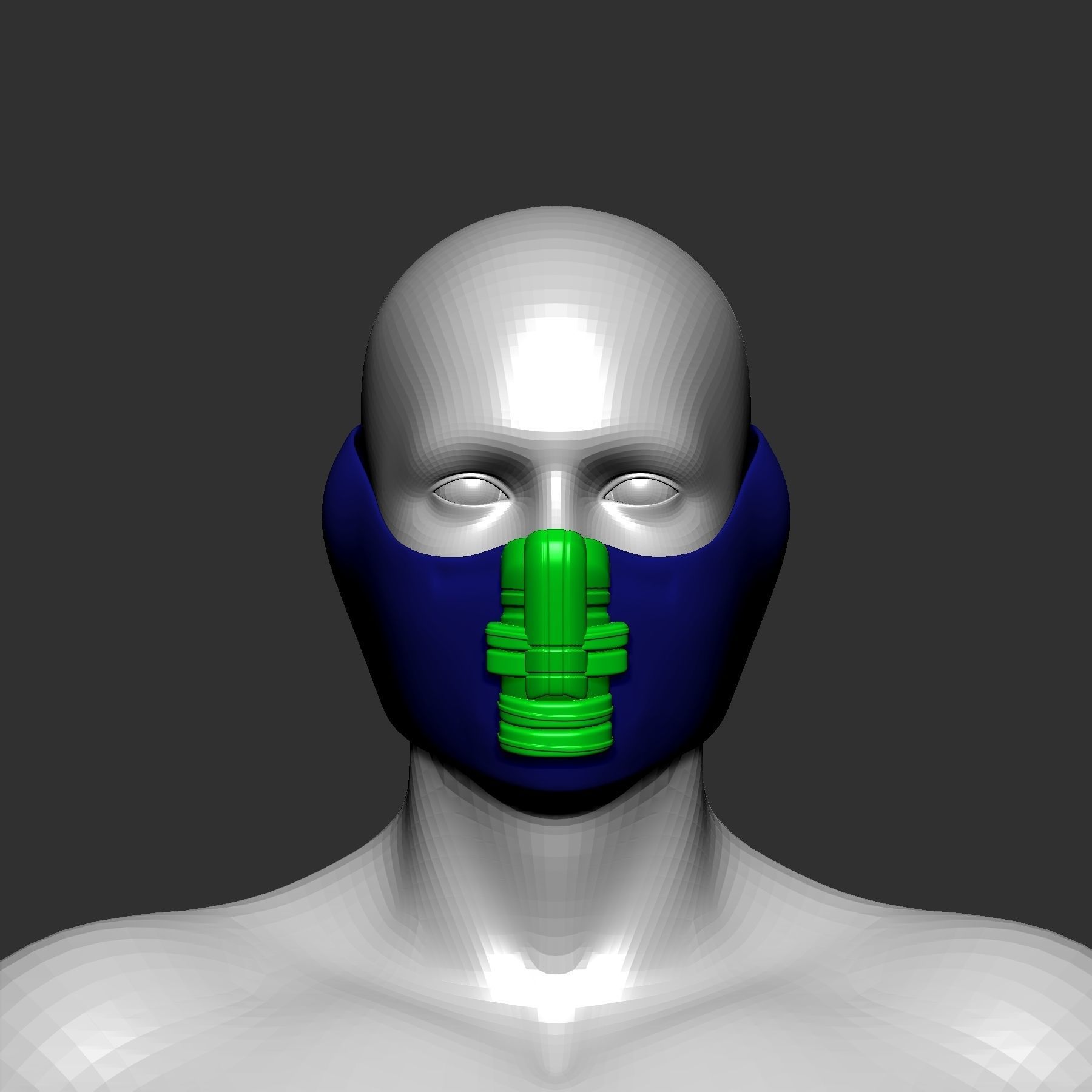 helmet high poly sculpt 3d printable 3D model 3D model_1