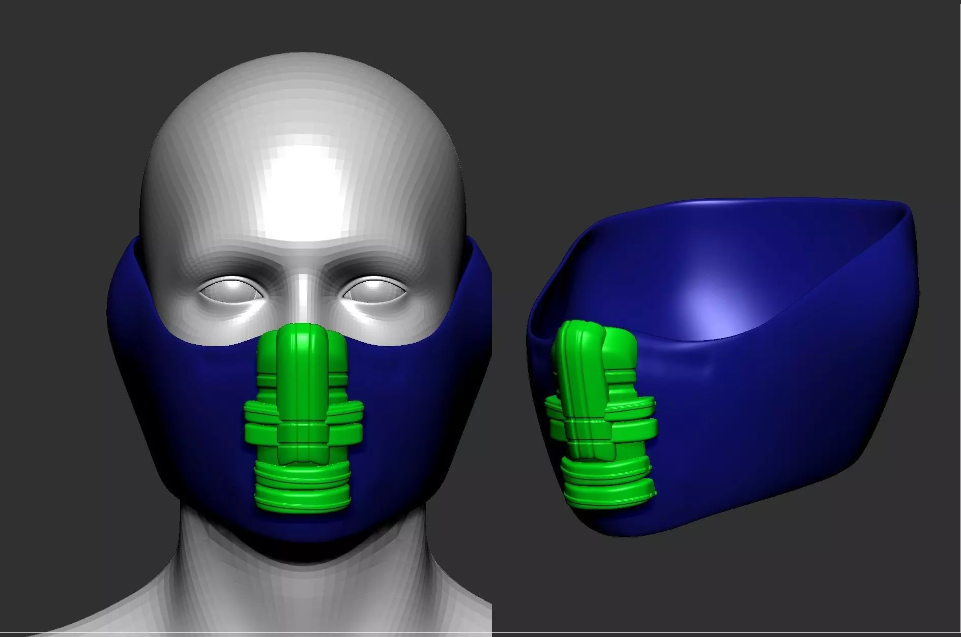 helmet high poly sculpt 3d printable 3D model 3D model_0