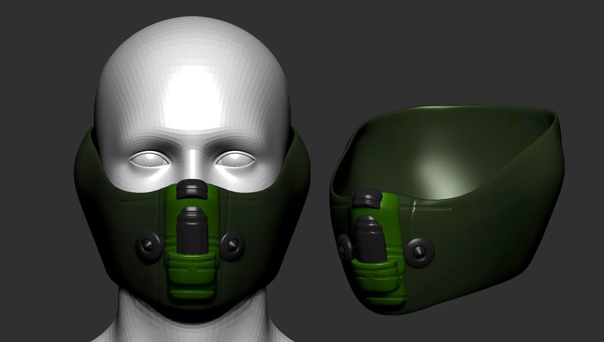 helmet high poly sculpt 3d printable  3D model_0