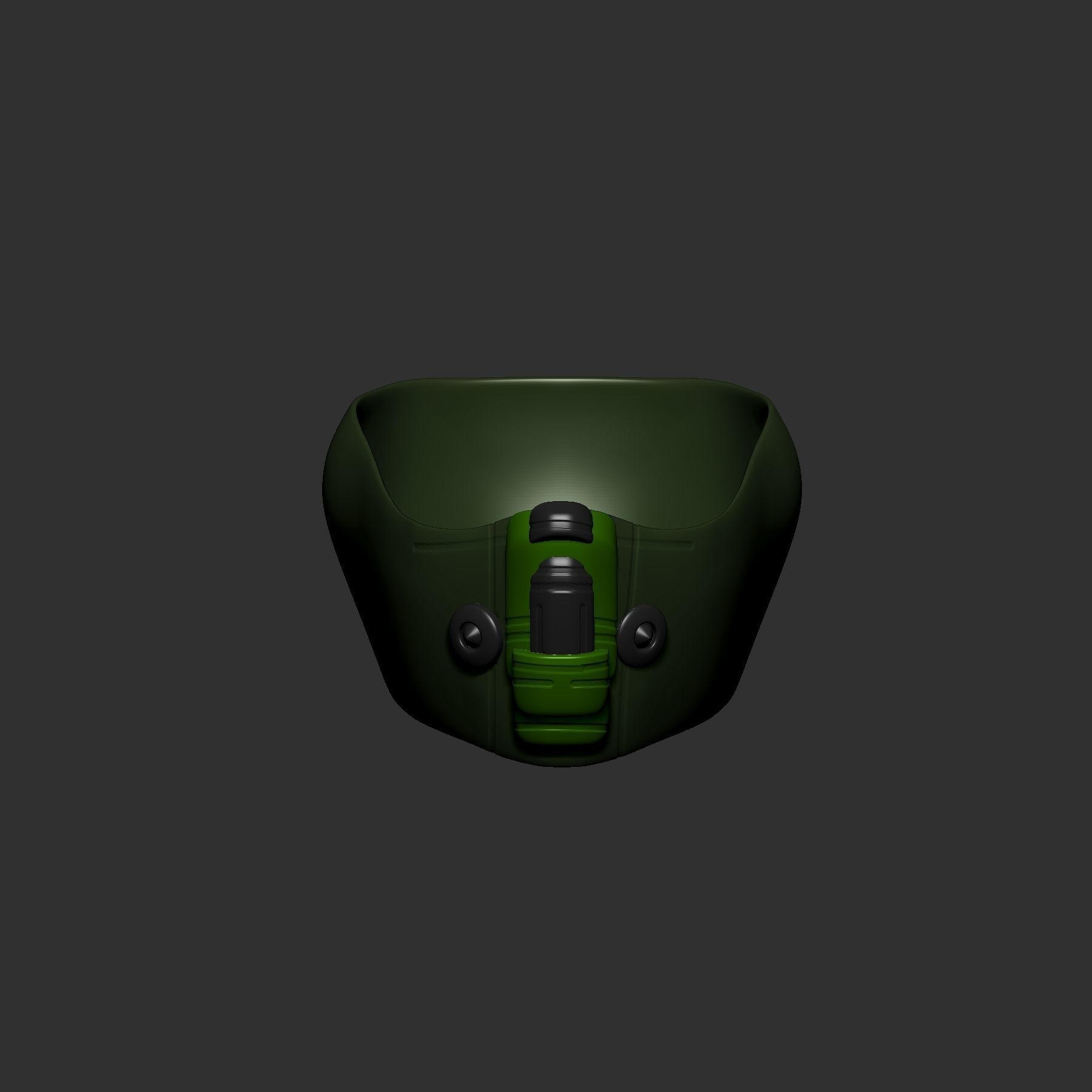 helmet high poly sculpt 3d printable  3D model_2