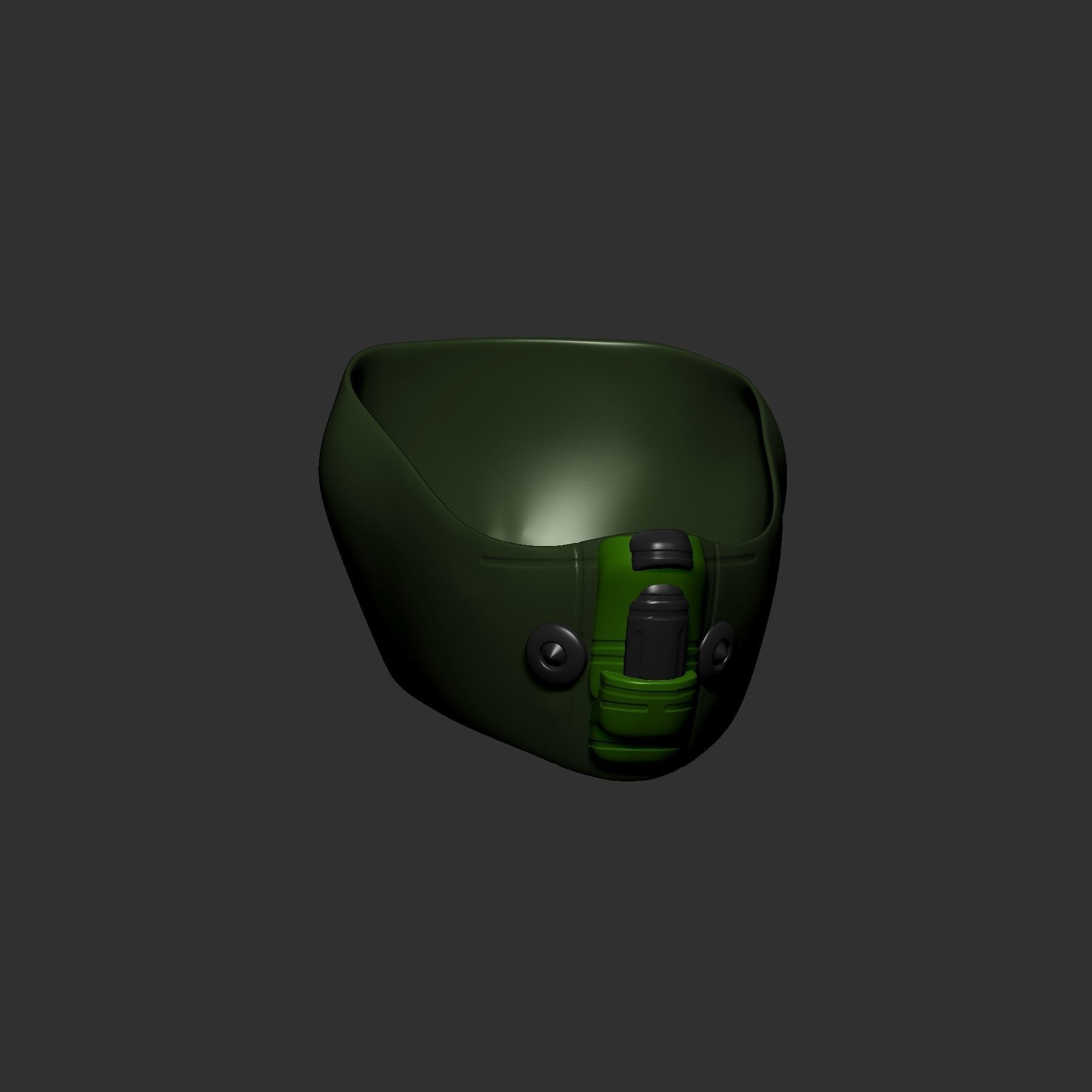 helmet high poly sculpt 3d printable  3D model_4