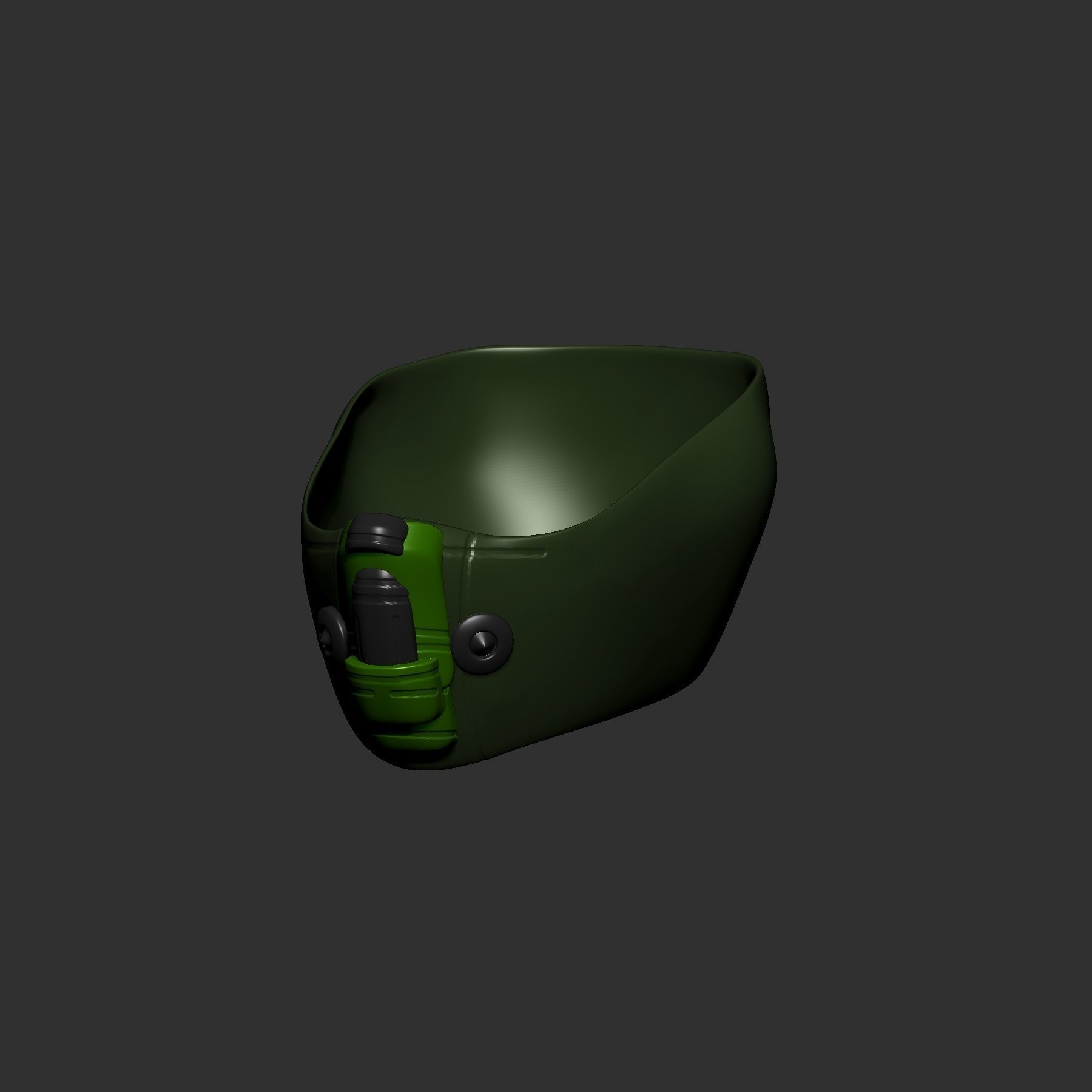 helmet high poly sculpt 3d printable  3D model_3