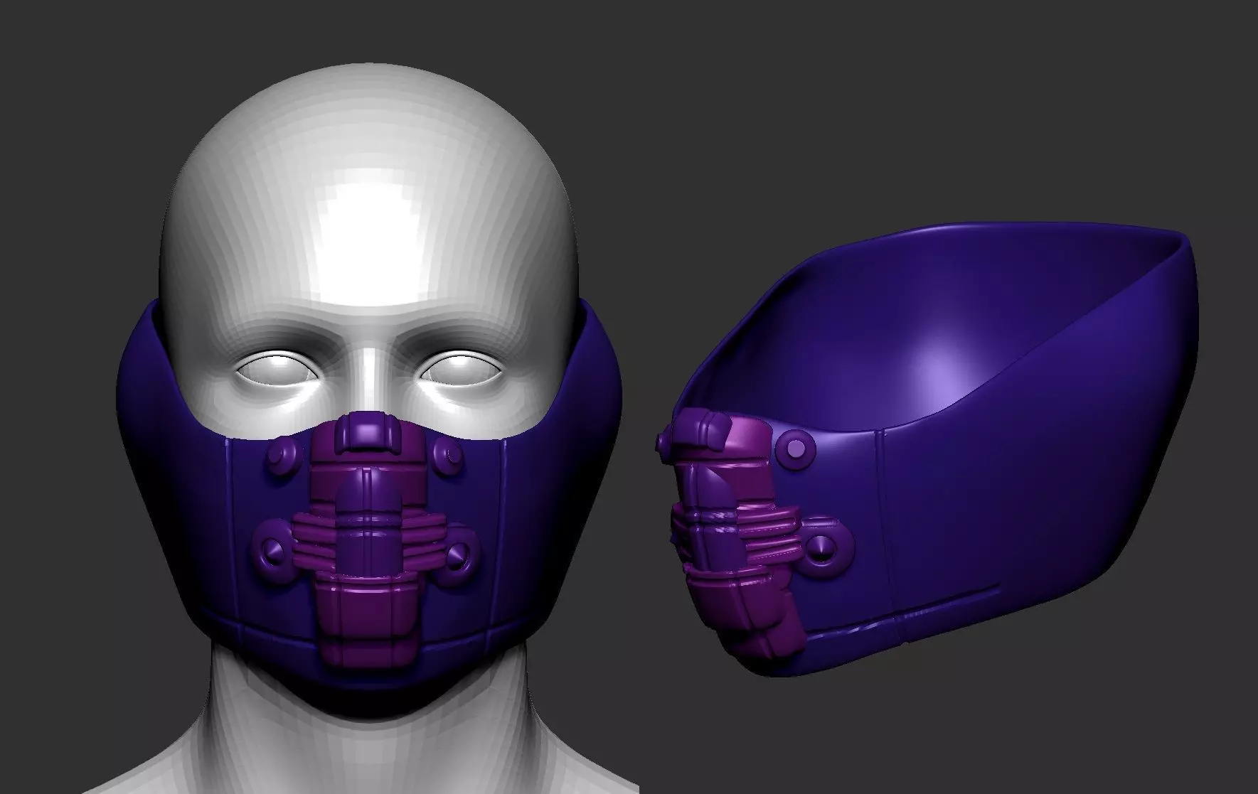 helmet high poly sculpt 3d printable 3D model 3D model