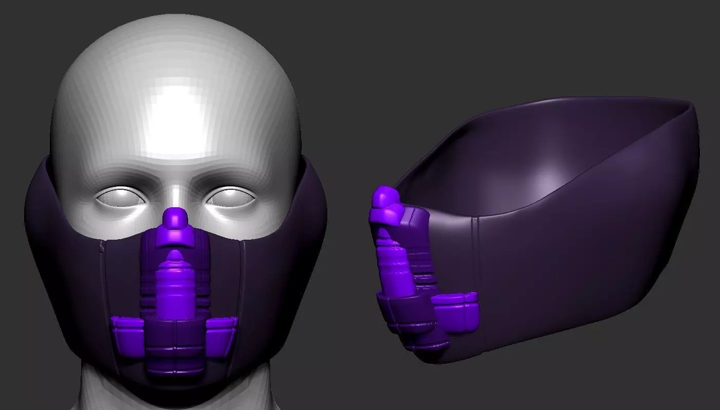 helmet high poly sculpt 3d printable 3D model 3D model