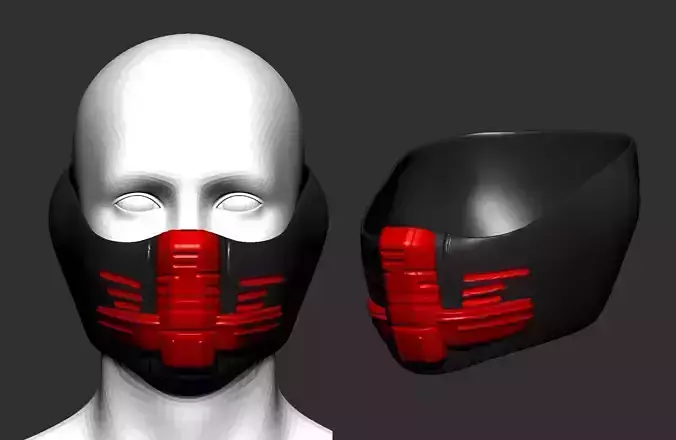 helmet high poly sculpt 3d printable ver 7 3D model