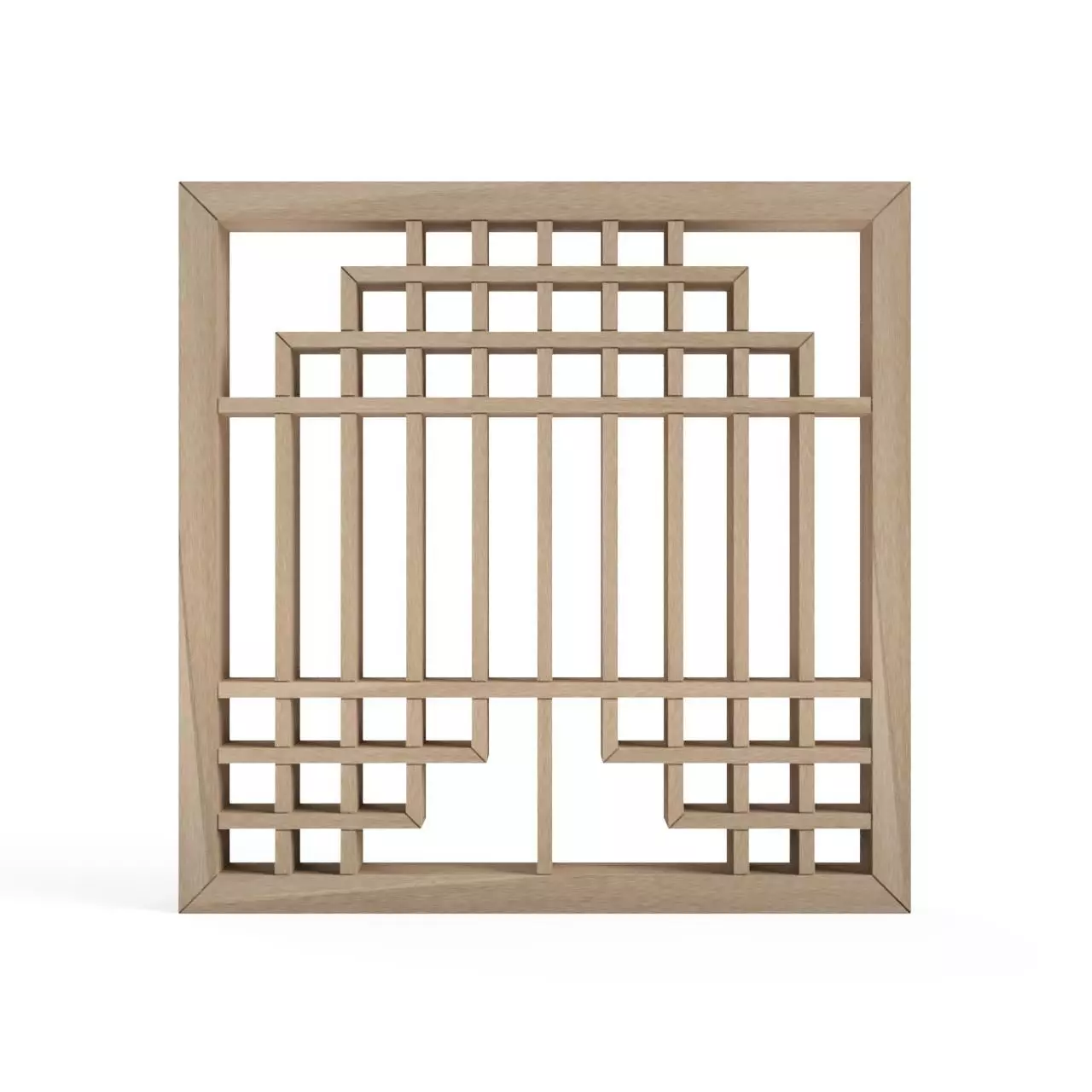 Futaekozu wooden frame with squares 3D print model_0